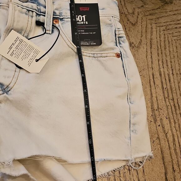 Levi's High Rise 501 Shorts Size 25 NWT - Picture 11 of 13